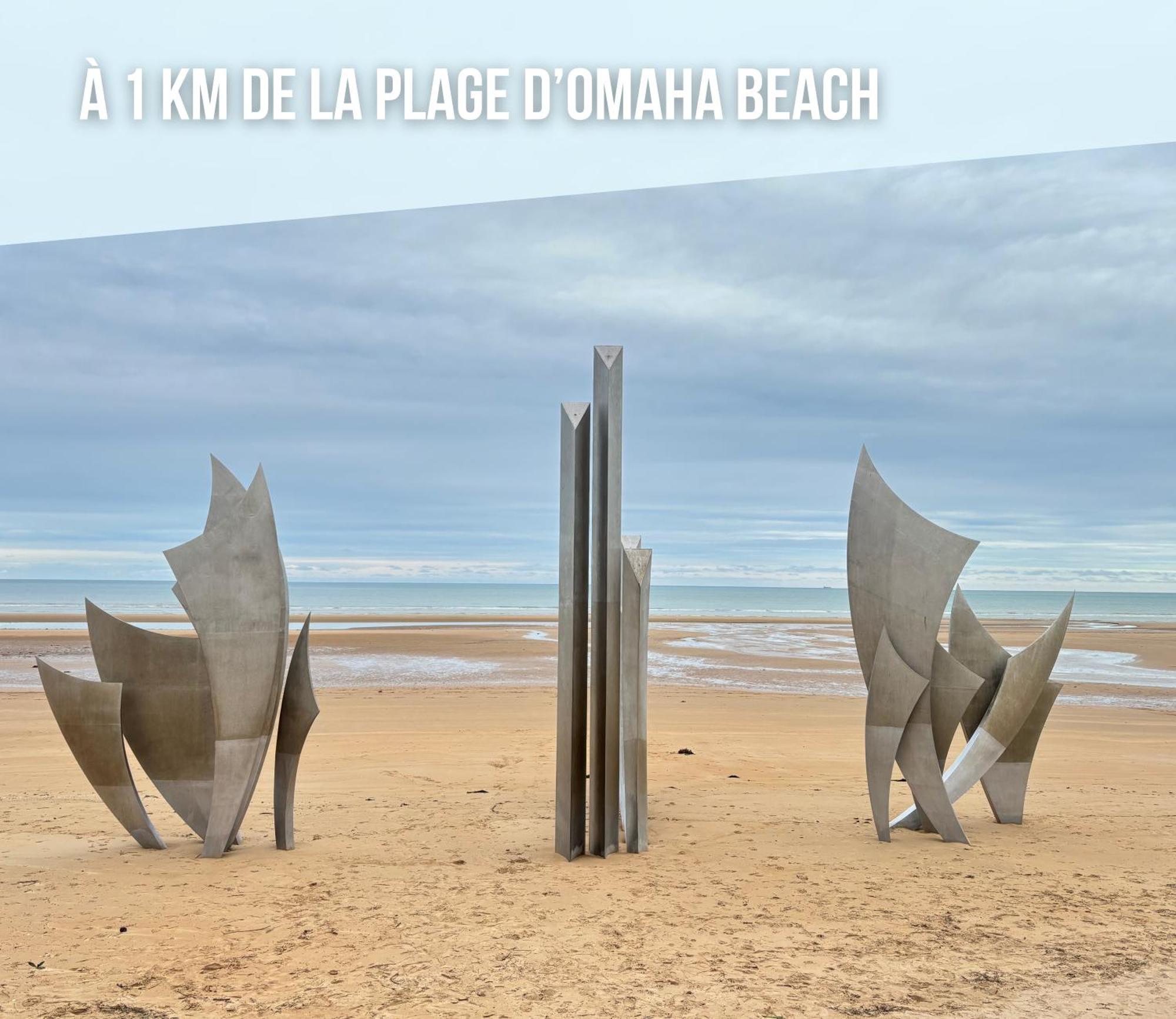 La Brise Marine Maison Renovee Cour Fermee Et Terrasse 800 M Plage Omaha Beach Avec Table De Ping Pong Proche Port En Bessin Vierville-sur-Mer Exterior foto